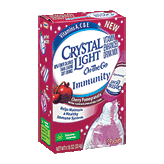 Crystal Light Enhanced Drink Mix On The Go Immunity Cherry Pomegranate 1.18 Oz Left Picture